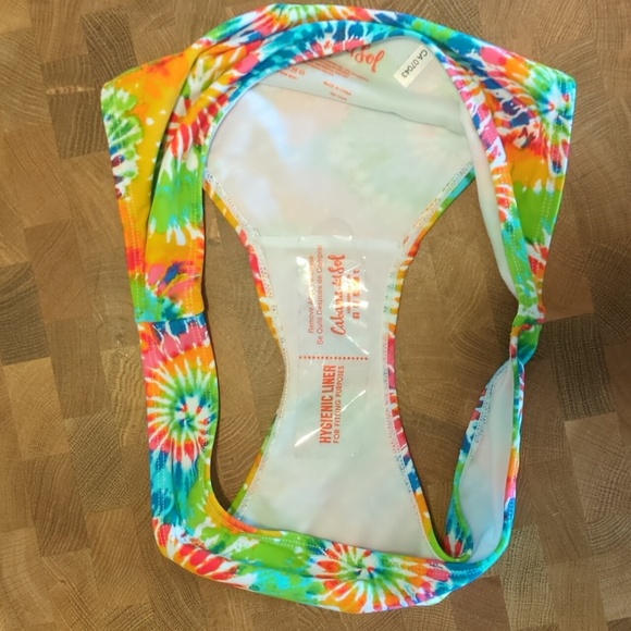 5/$25 NWTszLCabana Del Sol tie dye rainbow 2 piece bikini swimsuit vacation - Picture 5 of 6